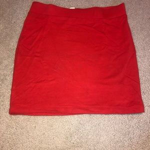 Forever 21 Coral Mini Skirt